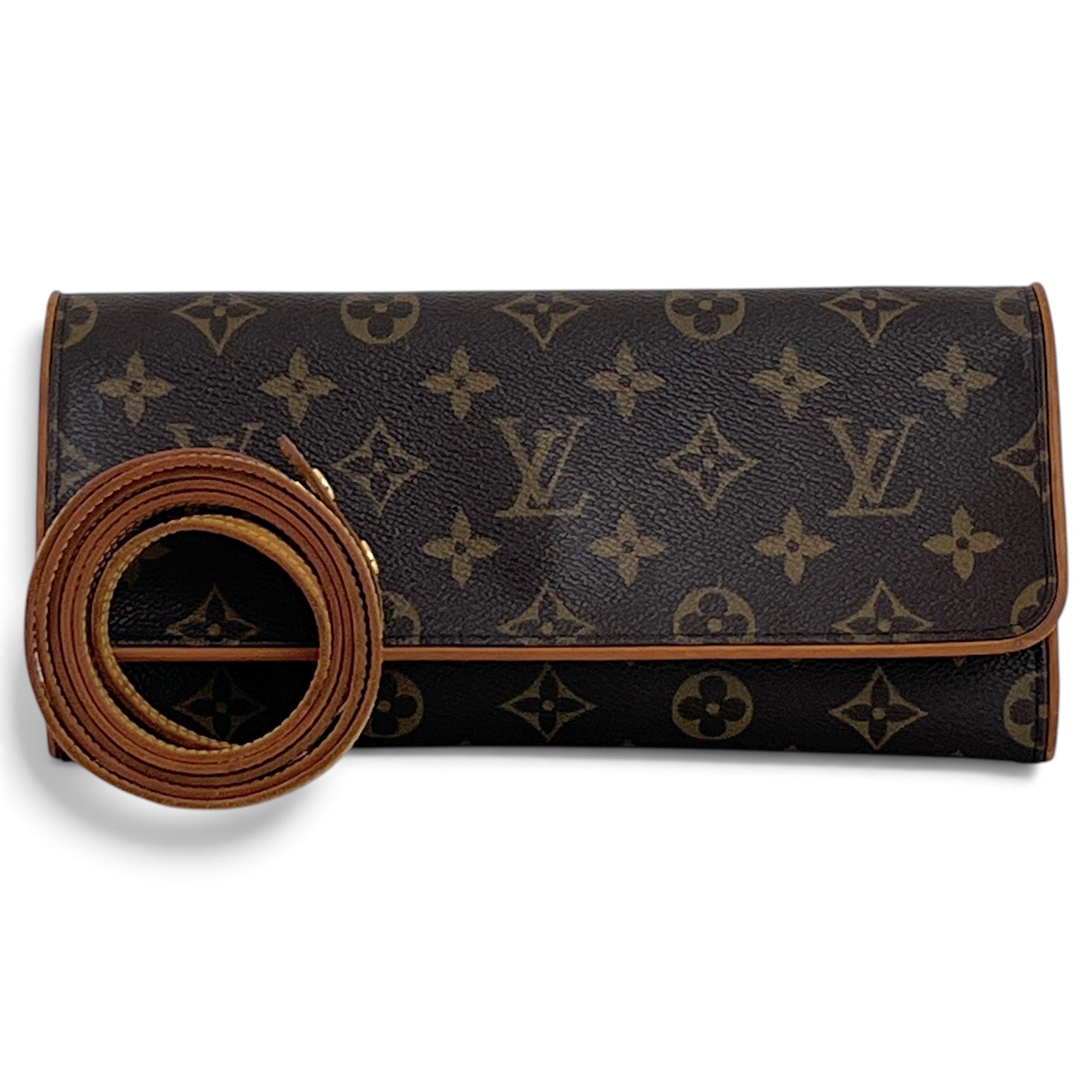 Twin leather crossbody bag