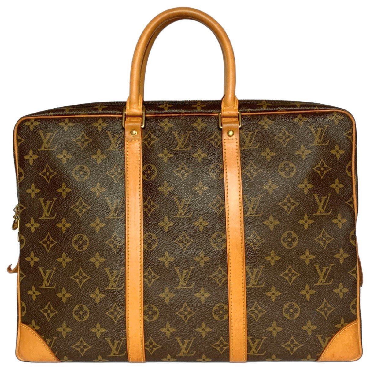 Leather travel bag