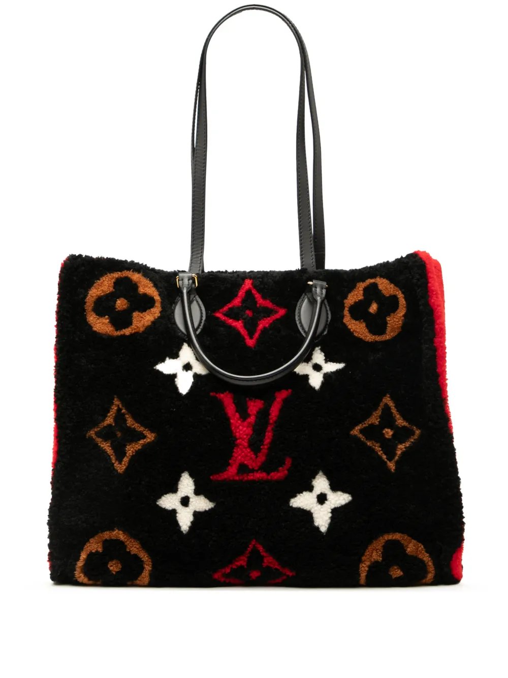 2019 Monogram Giant Shearling Teddy Onthego GM satchel