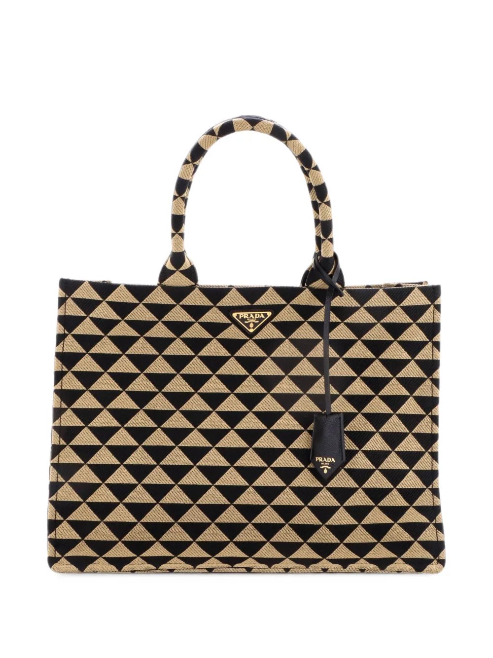 Symbole Shopper Jacquard Large tote bag