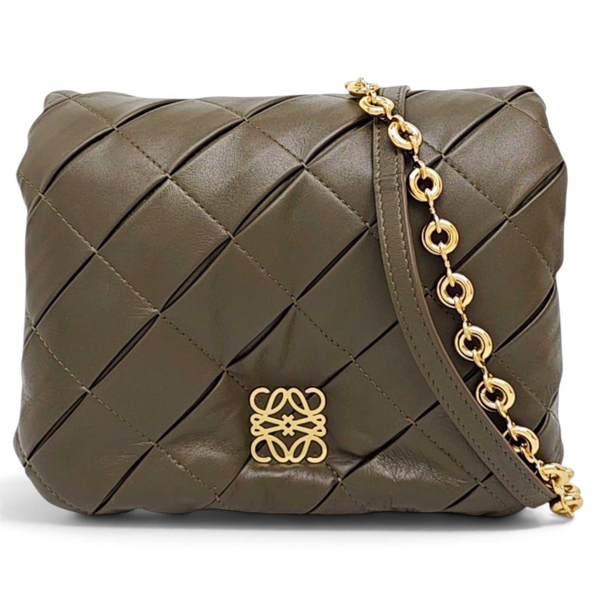 Loewe Goya Puffer leather handbag