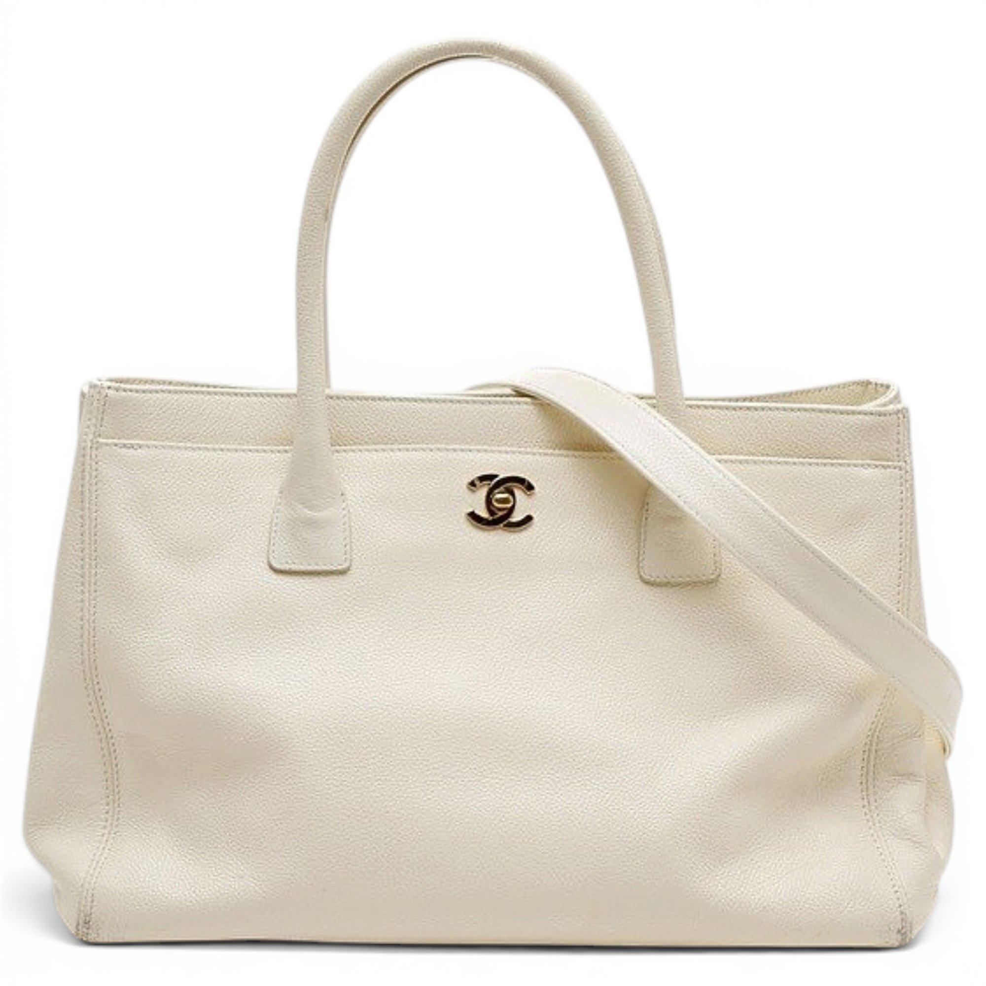 Executive leather tote