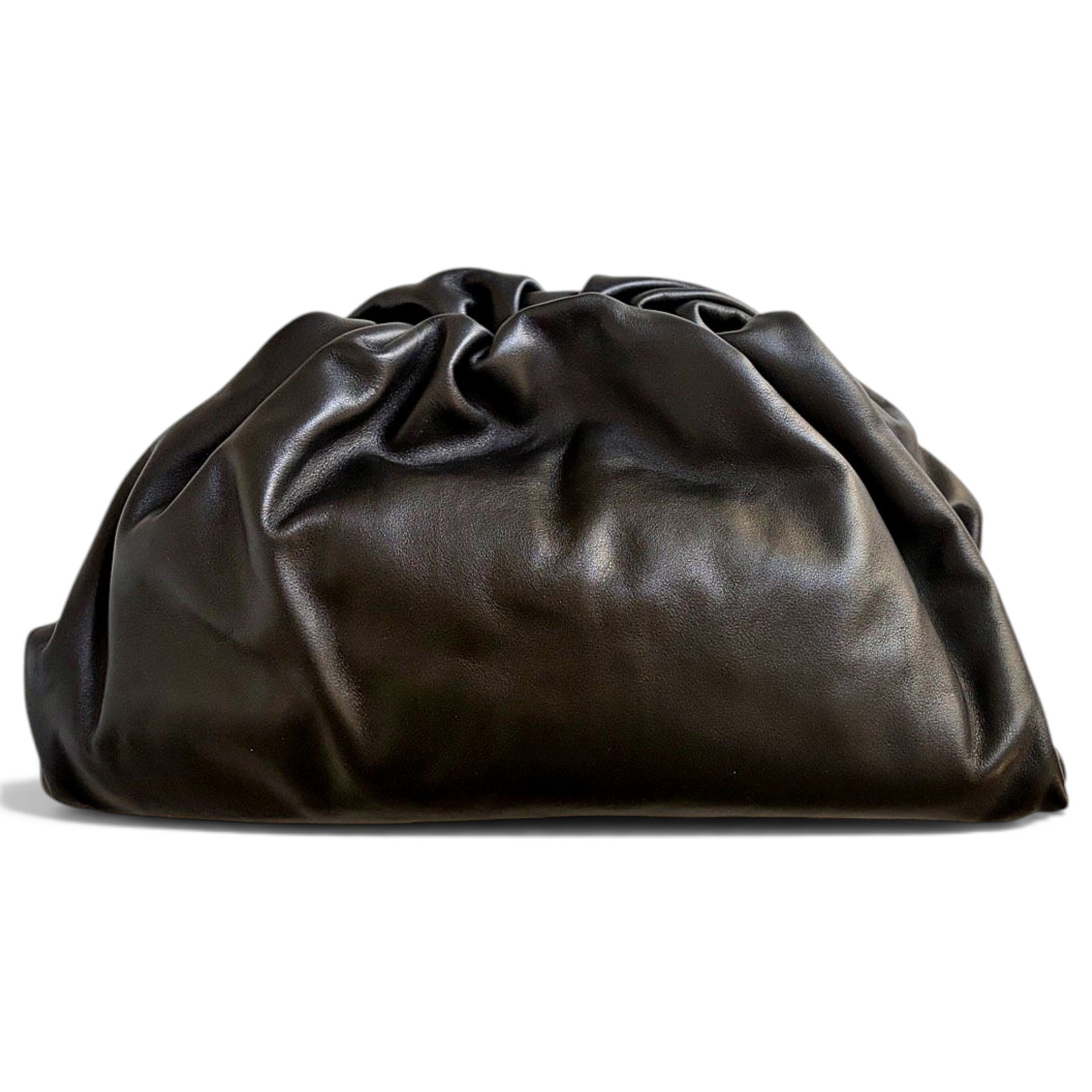 Pouch leather clutch bag