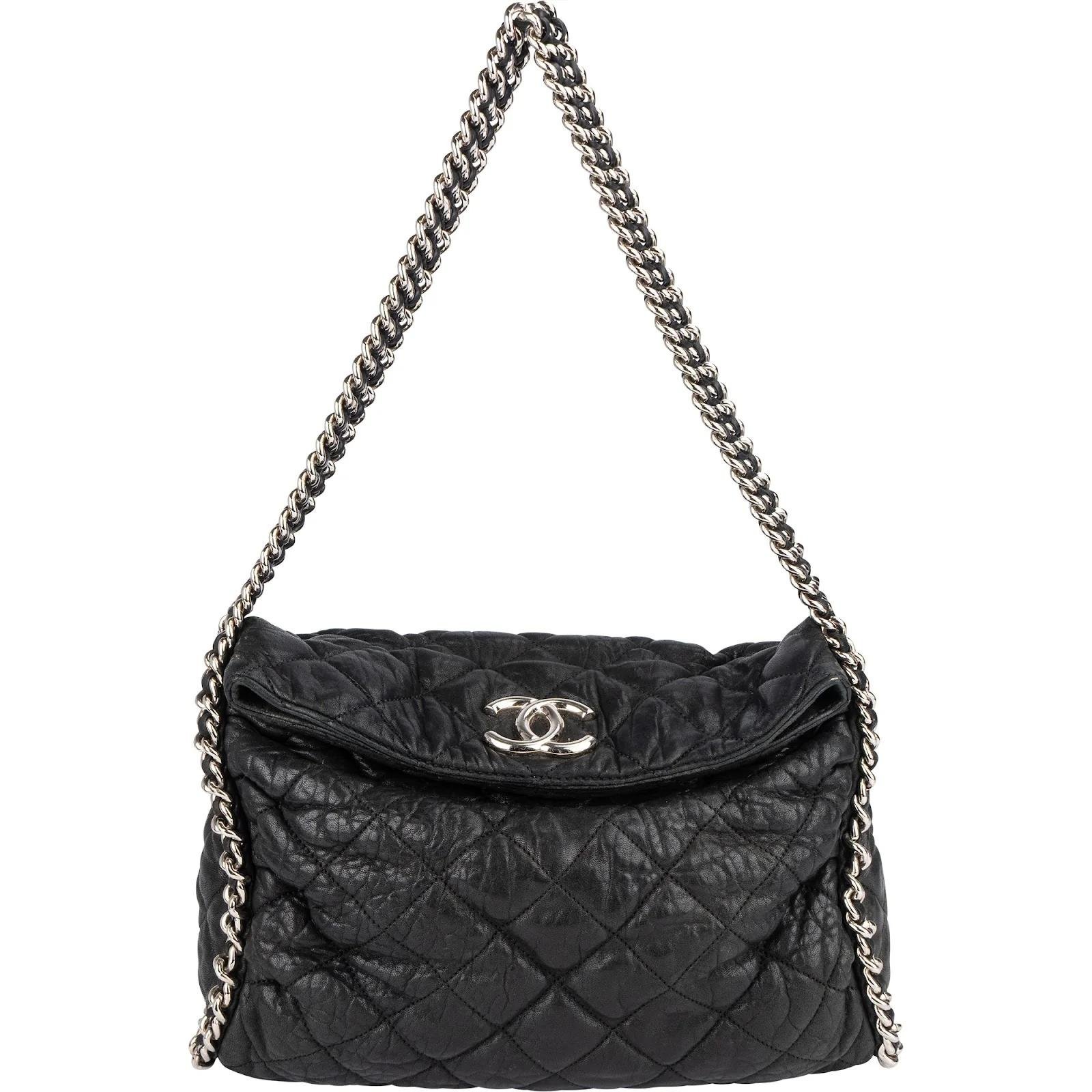 Trendy CC Quilted leather handbag