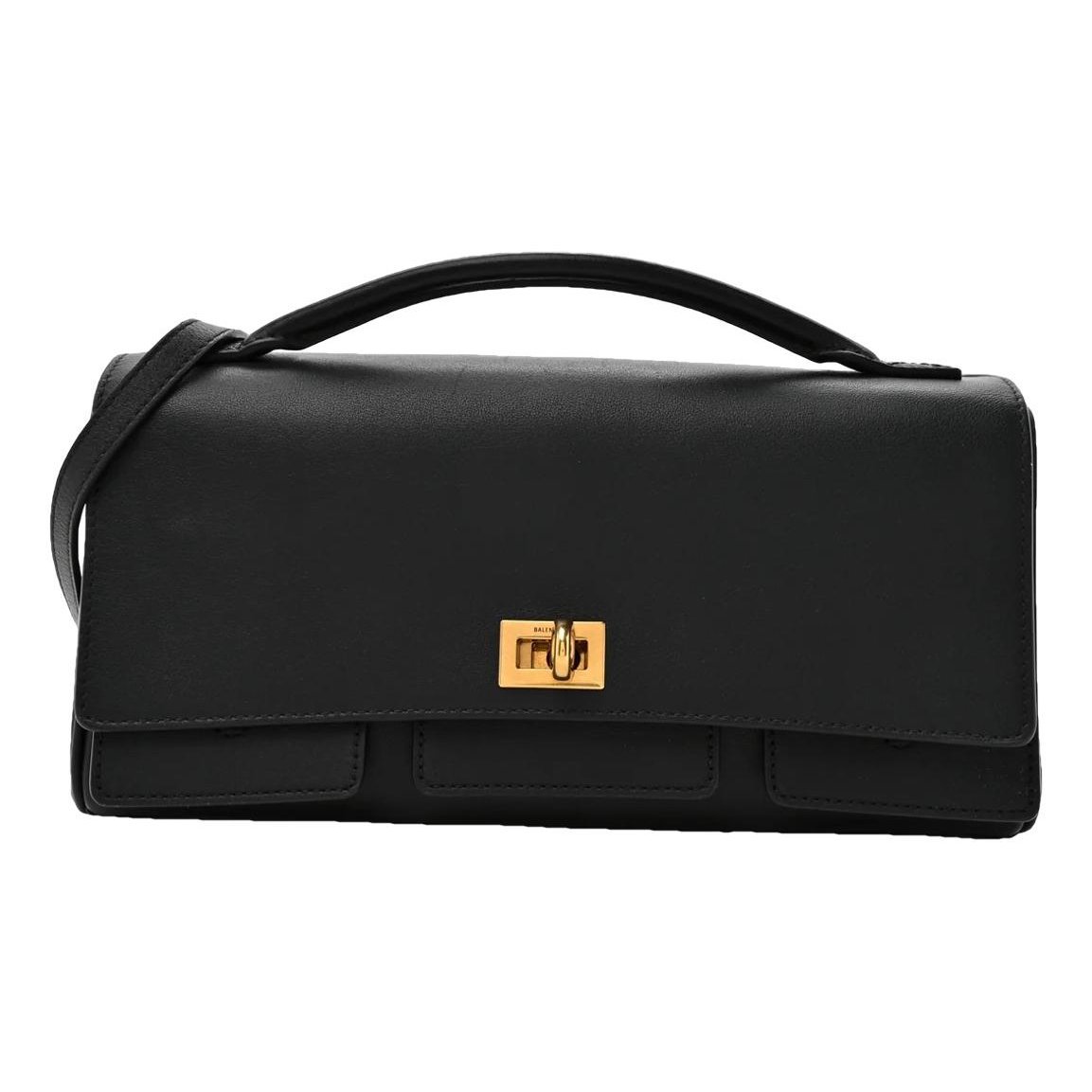 Leather clutch bag