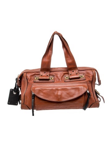 Leather Top Handle Bag