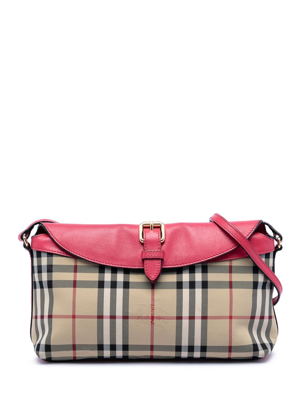 Burberry 2000-2017 Haymarket Check Canvas Leah crossbody bag