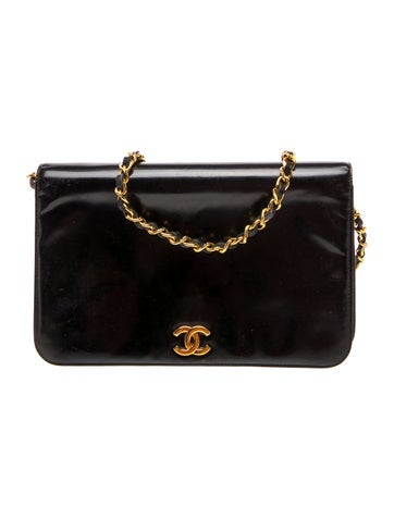 Patent Flap Shoulder Bag