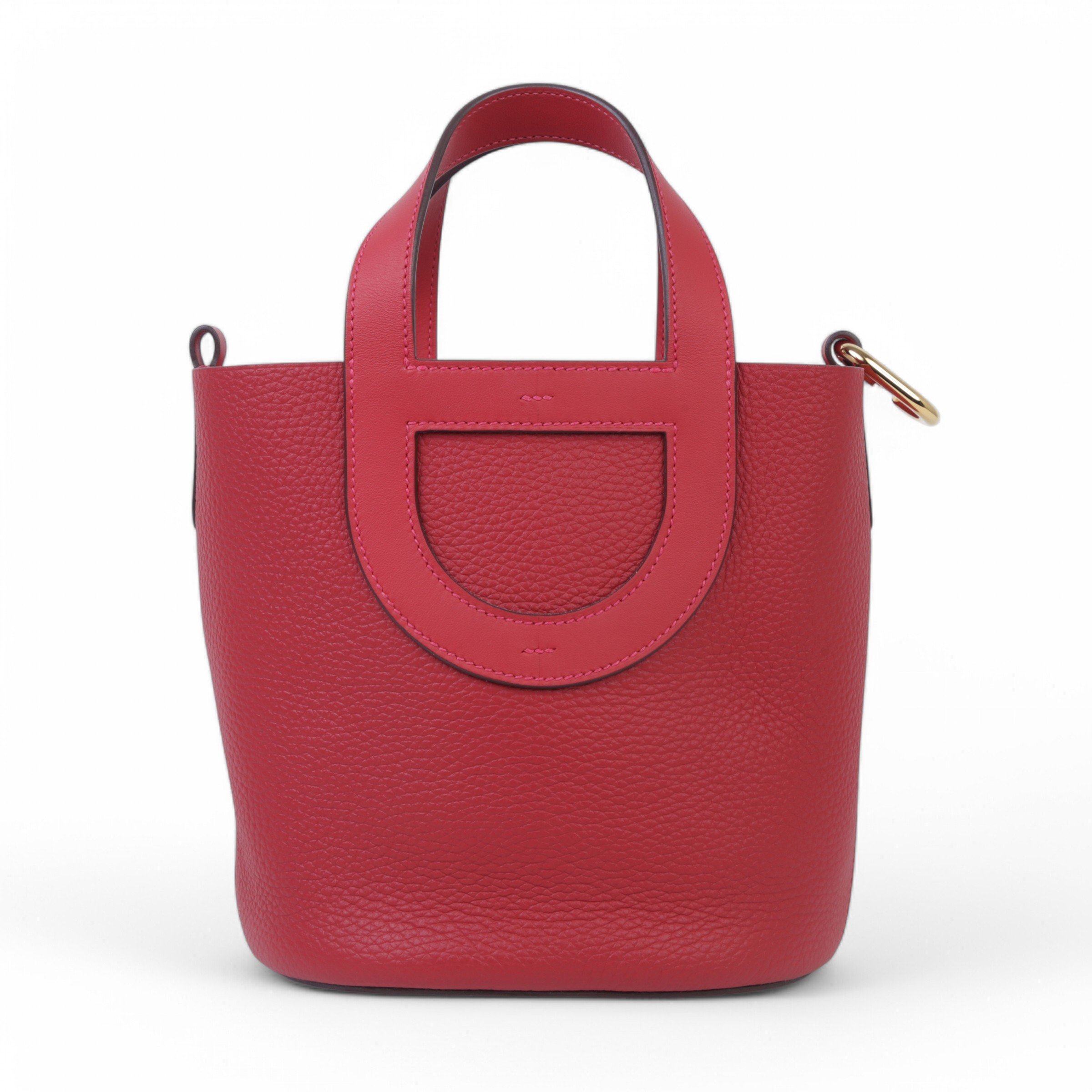 Hermes Unused ( Rank NS )  HERMÈS  In-The-Loop 18 Vermillon (5E) Clemence Swift Gold hardware B (2023)