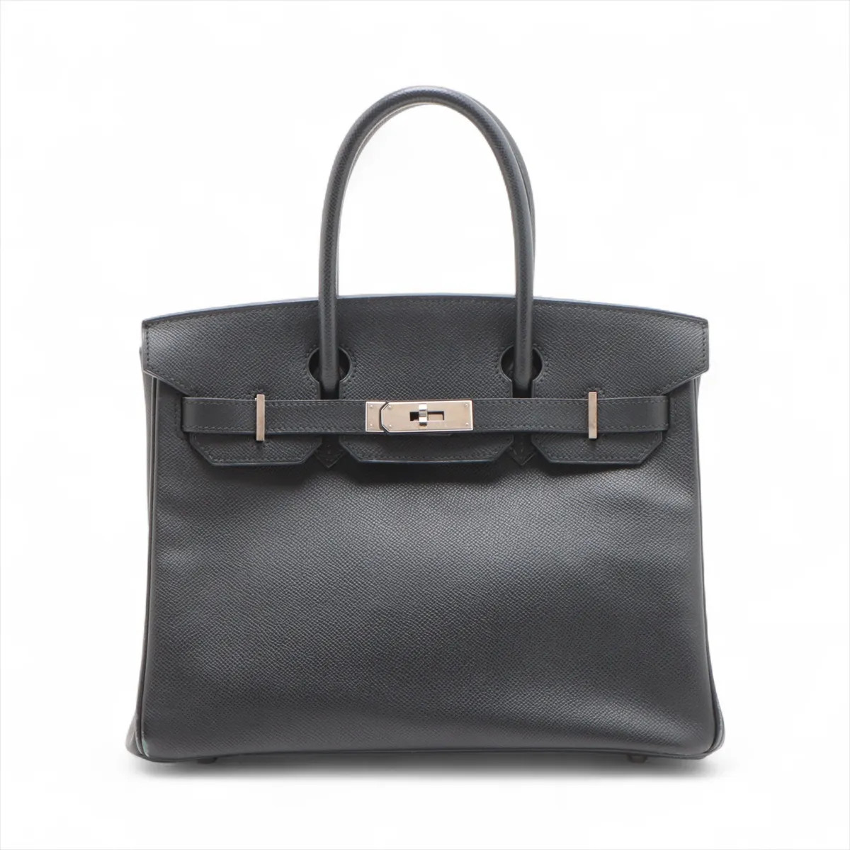 Hermès Birkin 30 Le Tournay Veau Epsom Black Silver Metal Fittings