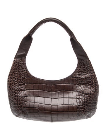 Ferragamo Alligator Shoulder Bag