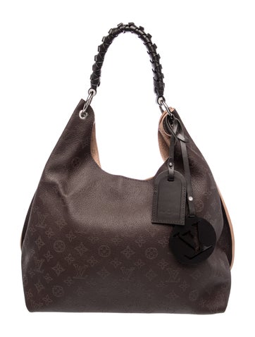 Perforated Monogram Mahina Hobo