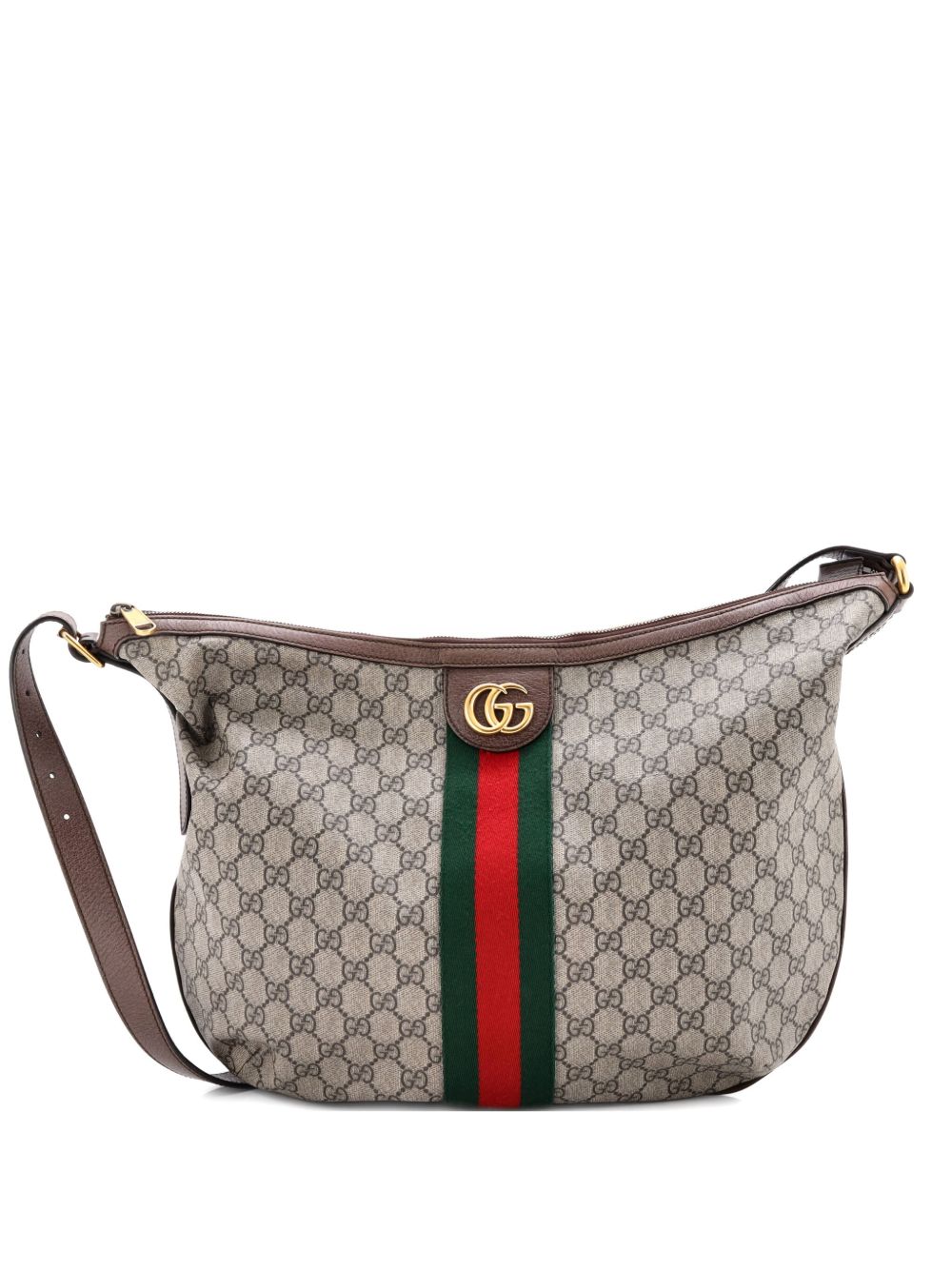 Ophidia Half Moon GG Coated Canvas Large hobo bag