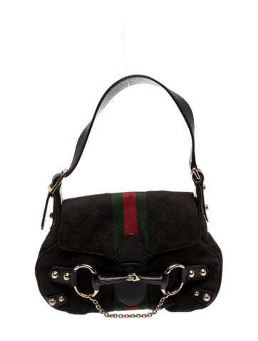 GG Canvas Horsebit Chain