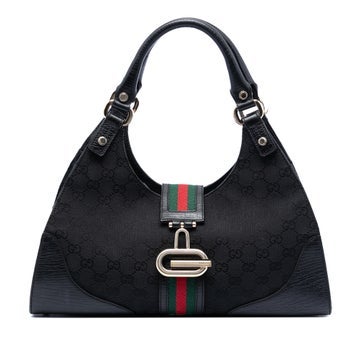 GG Canvas Web Junco Shoulder Bag
