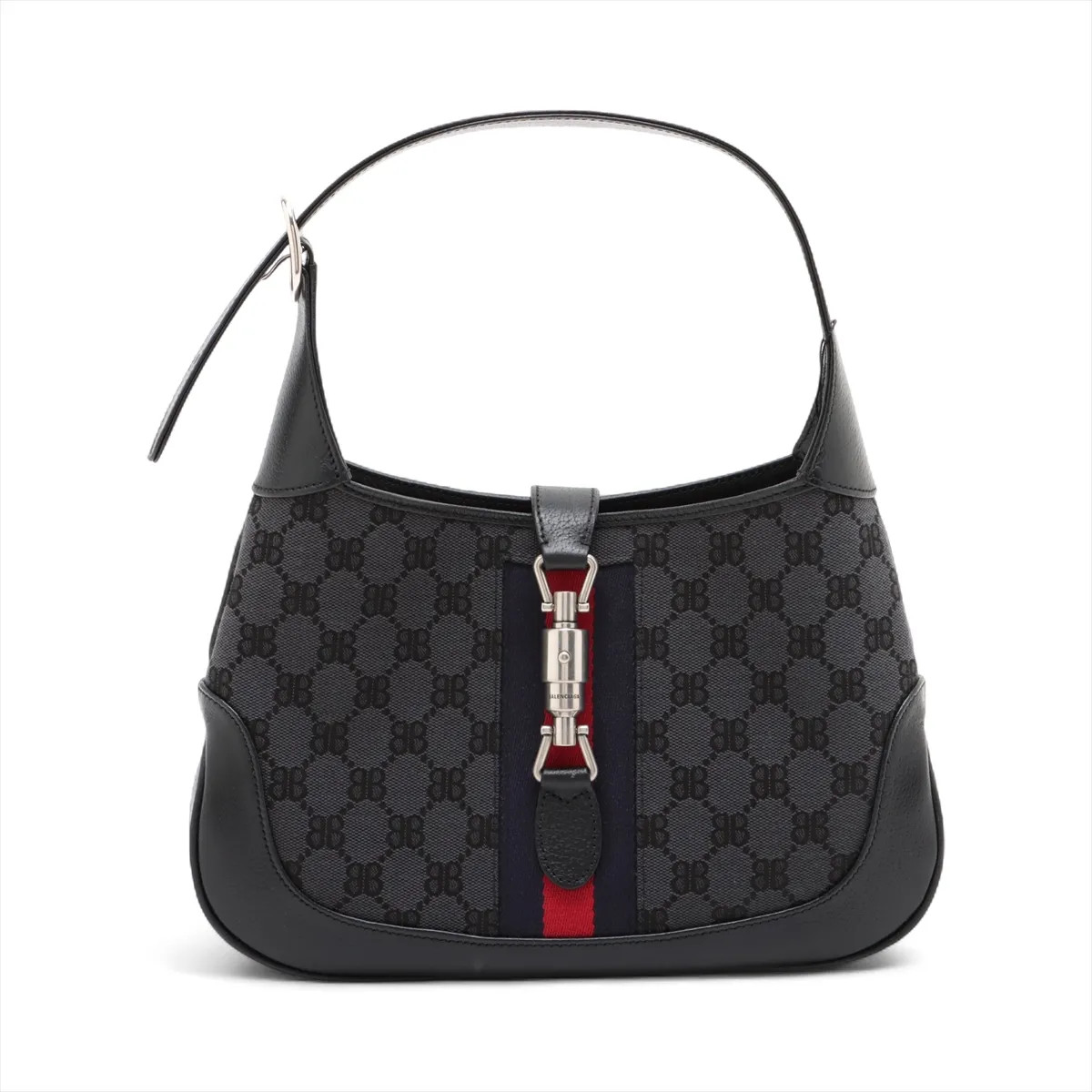 Gucci x Balenciaga Jackie The hackers projects canvas x leather Shoulder bag Bla