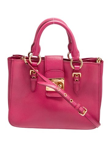 Miu Miu Goat Leather Top Handle Bag