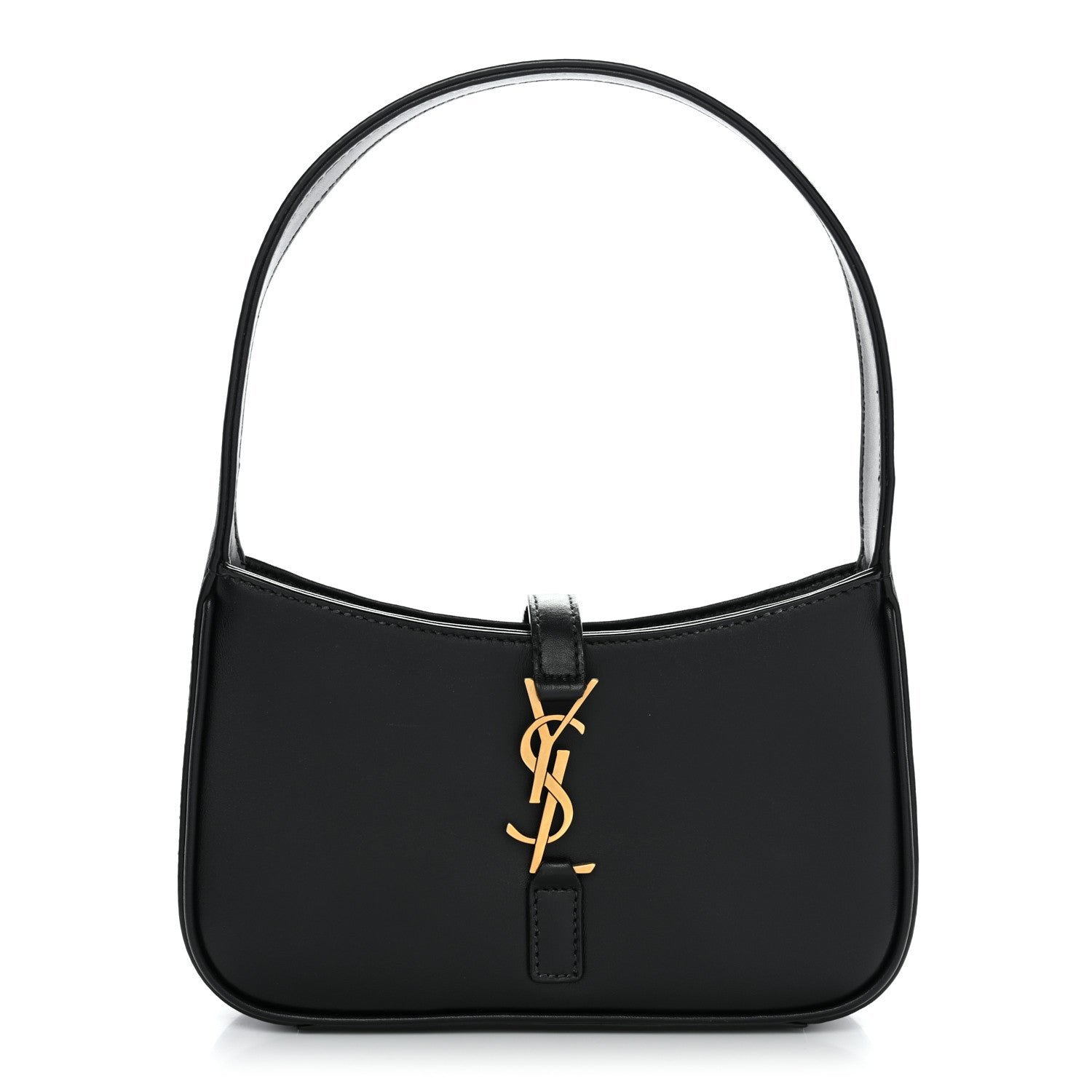 Saint Laurent Saint Laurent Smooth Calfskin Le 5 A 7 Mini Hobo Black