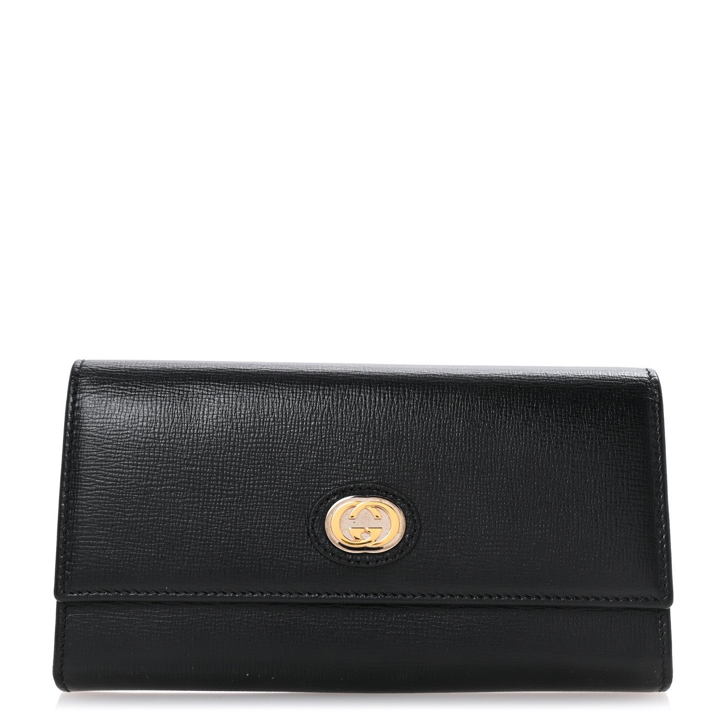 Gucci Azalea Calfskin Marina Long Wallet Black