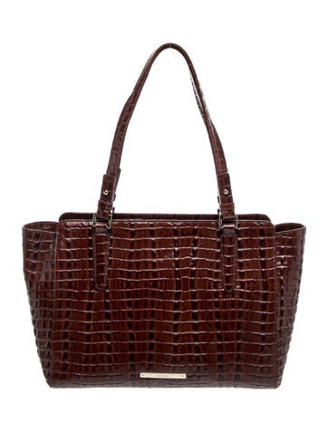 Brahmin Embossed Leather Tote
