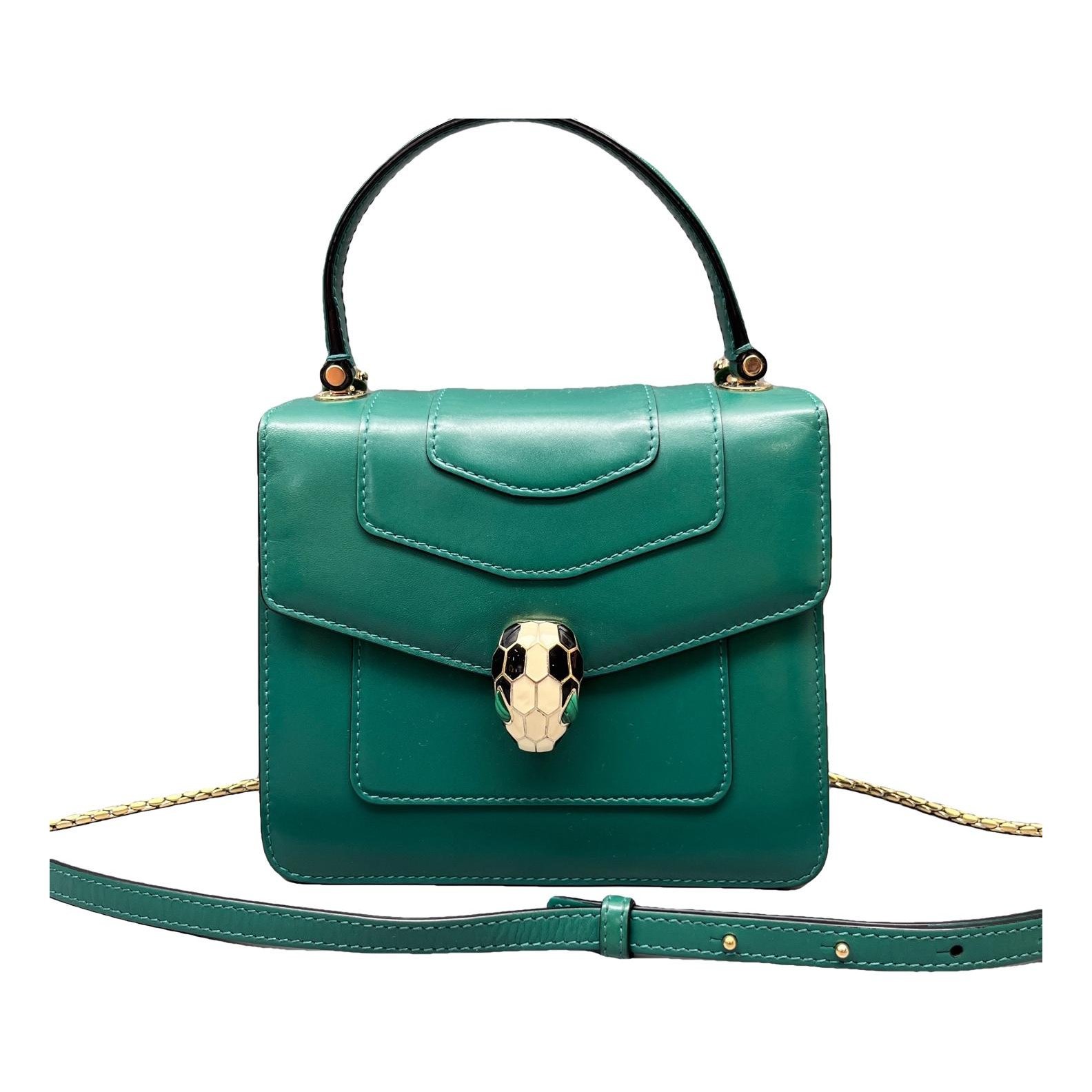 Serpenti leather handbag