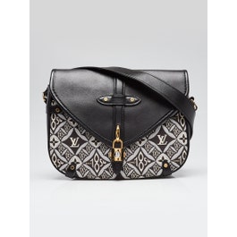 Louis Vuitton Black/White Canvas and Leather Since 1854 Neo Saumur 30 MM Crossbody Bag