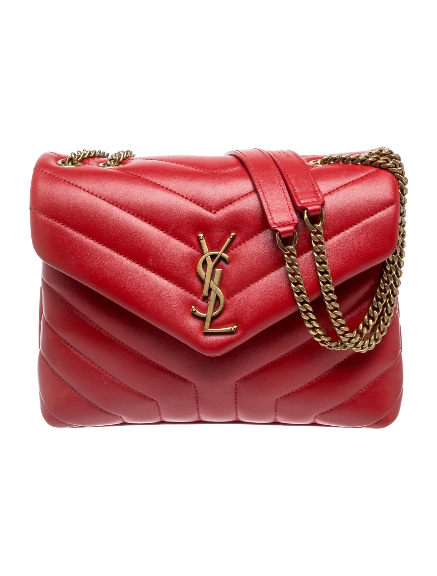 Leather Saint laurent LOULOU Small in MATELASSÉ Lambskin Bag Small