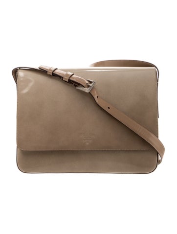 Spazzolato Leather Shoulder Bag Vintage