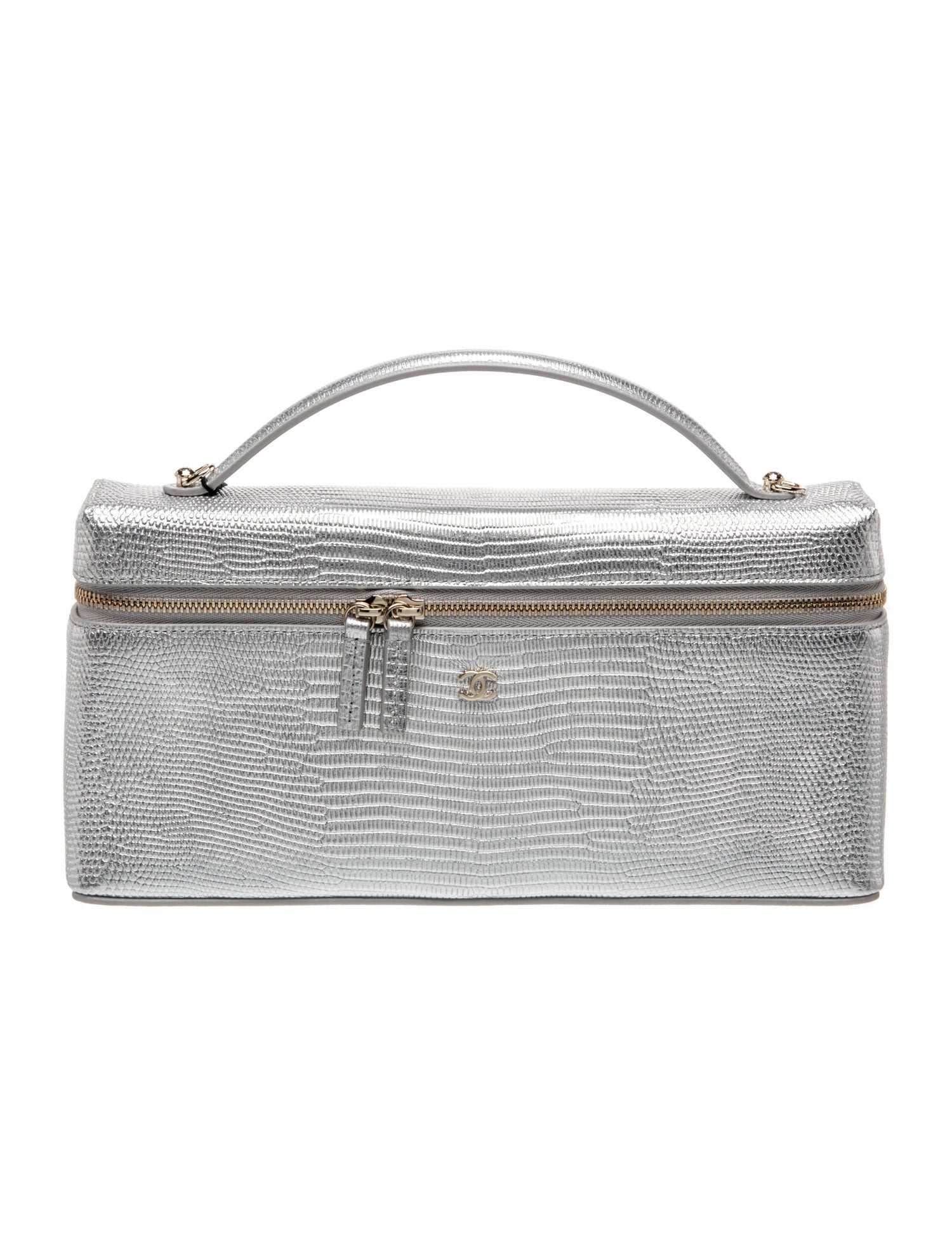 Lizard Embossed Slim Vanity Case