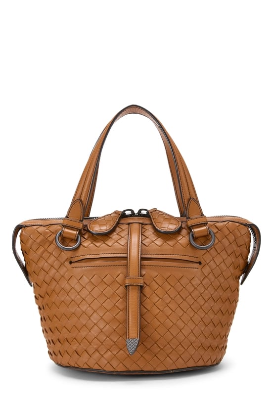 Orange Intrecciato Tambura Handbag