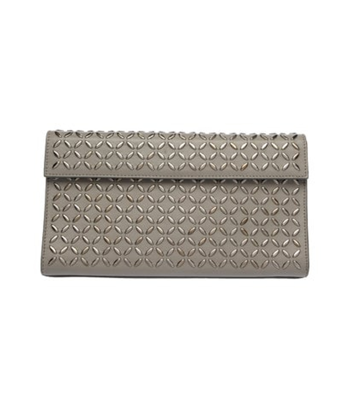 Alaia Leather Clutch