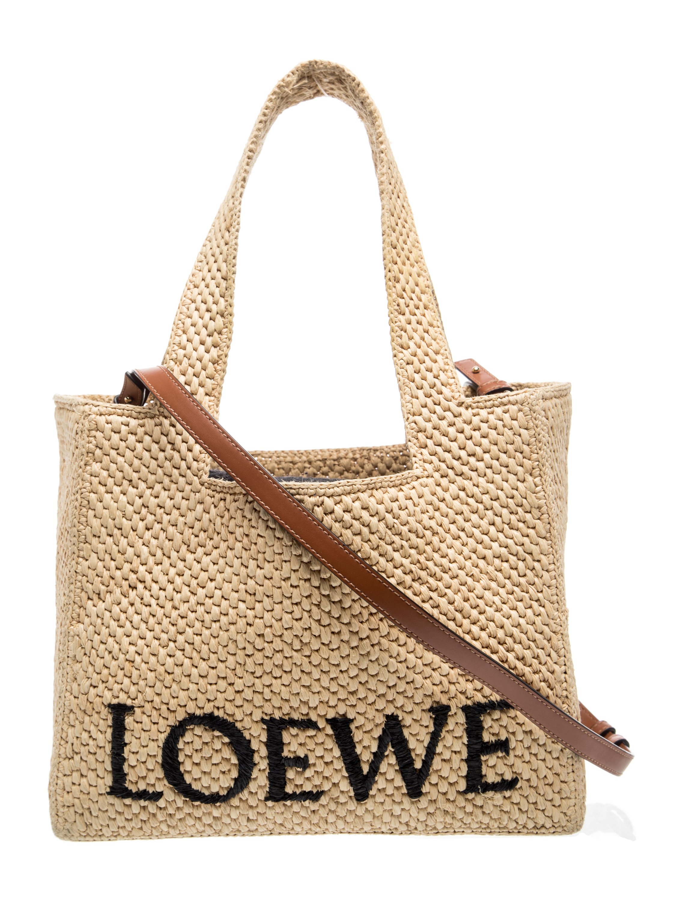Raffia x Paula's Ibiza Font Tote Raffia Bag 2023