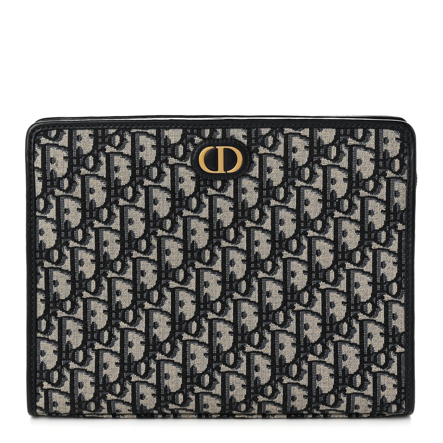 Christian Dior Oblique 30 Montaigne Pouch Blue