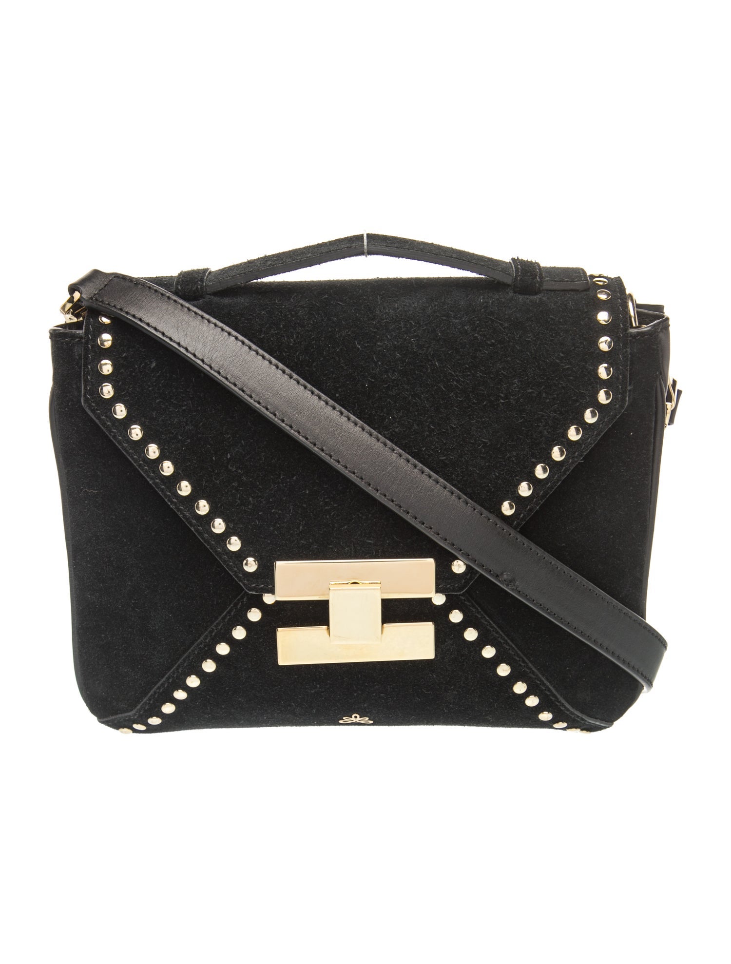 Suede Top Handle Bag