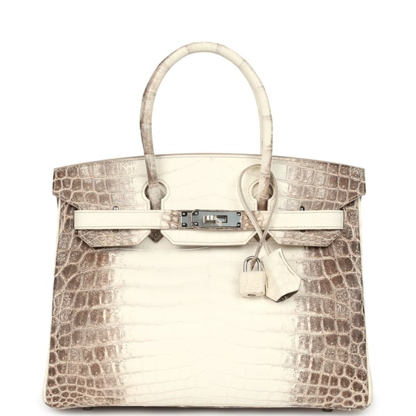 Hermes Birkin 30 Himalaya Niloticus Crocodile Palladium Hardware