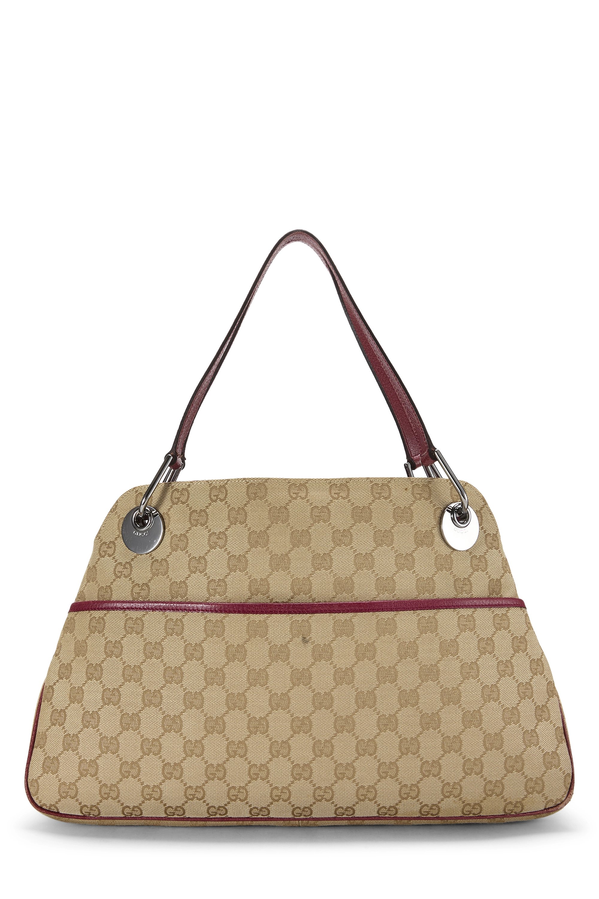 Burgundy Original GG Canvas Eclipse Tote