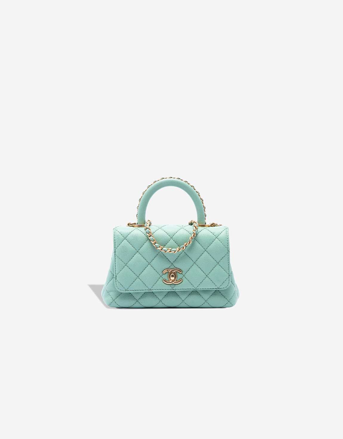 
		Timeless Handle Mini Caviar Turquoise    