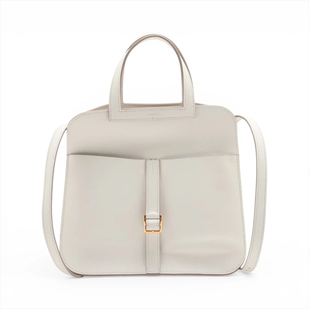 Hermès Alzan 25 Evercolor mushroom Gold Metal Fittings