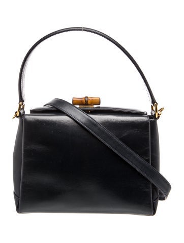 Bamboo Vintage Bamboo Lock Handle Bag
