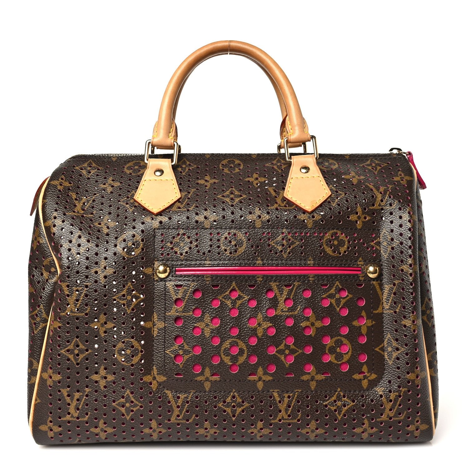 Louis Vuitton Monogram Perforated Speedy 30 Fuchsia