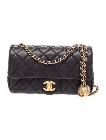 Pearl Crush Rectangular Mini Flap Bag