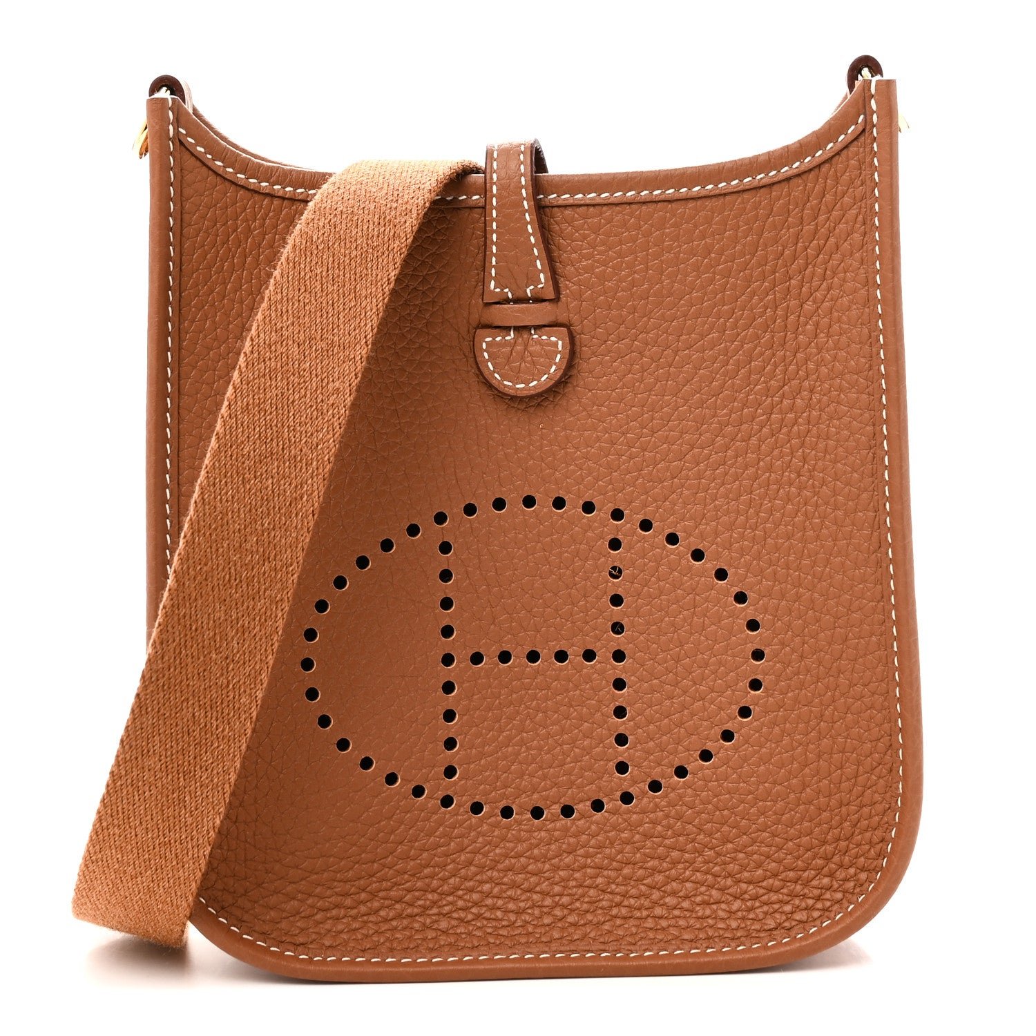 Hermes Taurillon Clemence Evelyne TPM Gold