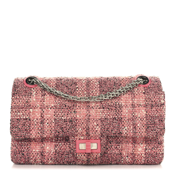 Chanel Tweed Resin 2.55 Reissue 225 Flap Pink
