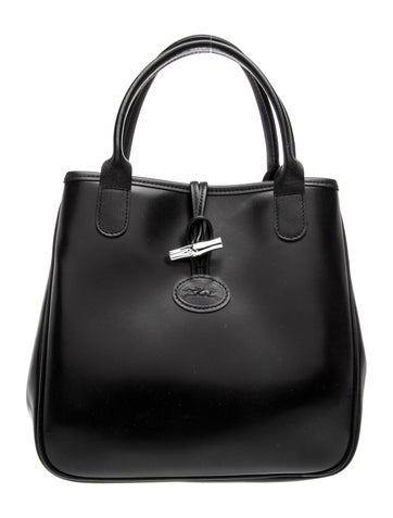 Longchamp Leather Top Handle Bag