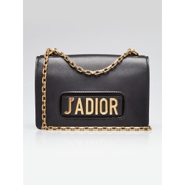 Dior Christian Dior Black Calfskin Leather J'ADIOR Shoulder Bag