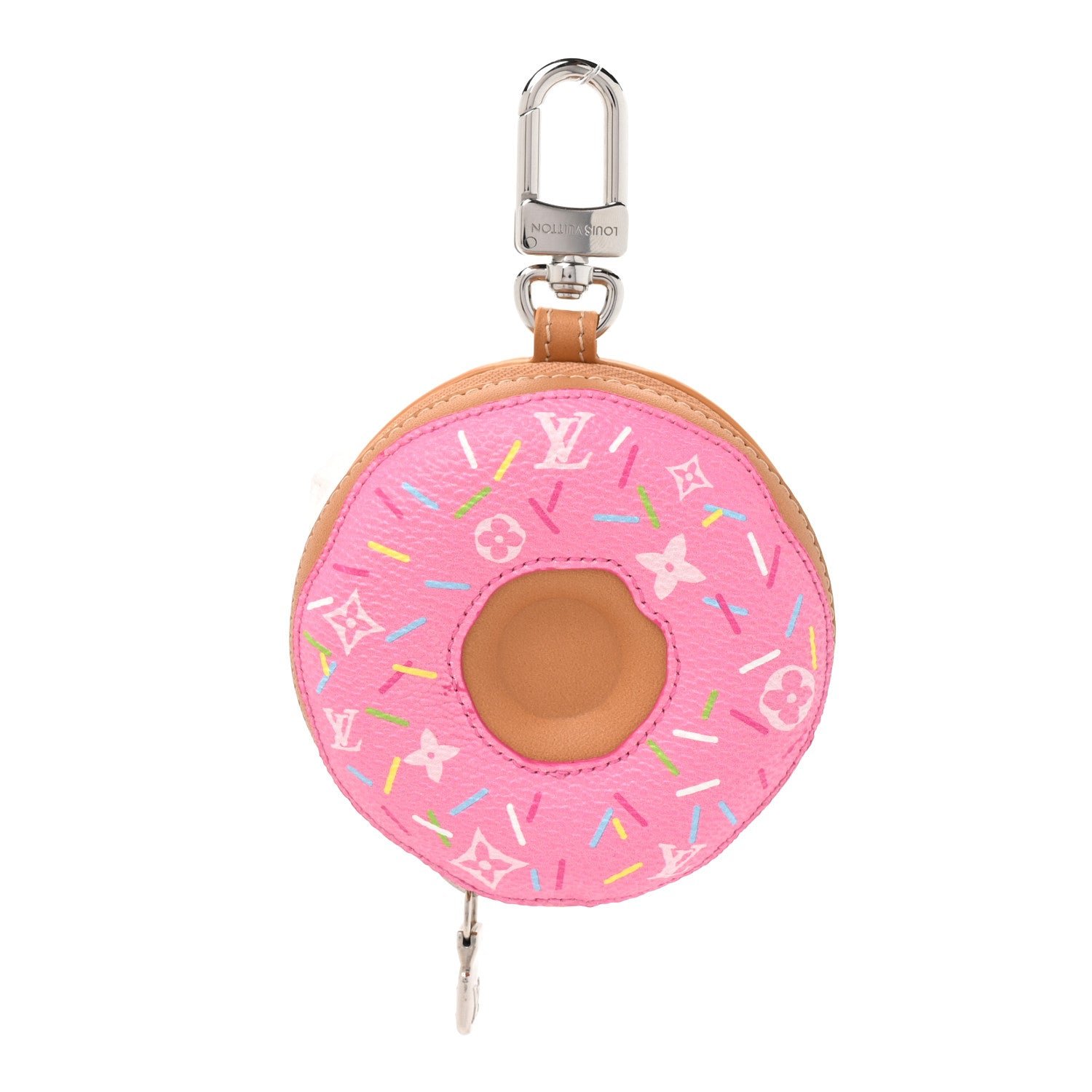 Louis Vuitton LV Donut Bag Charm Key Holder Pink