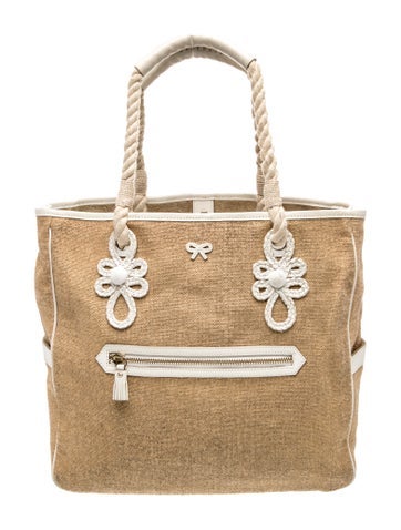 Anya Hindmarch Canvas Shoulder Bag