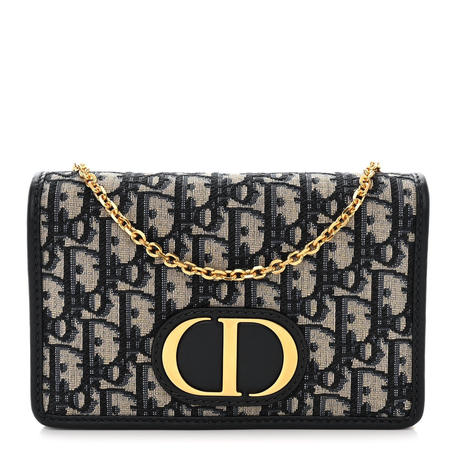 Dior Oblique 30 Montaigne 2-In-1 Pouch Blue