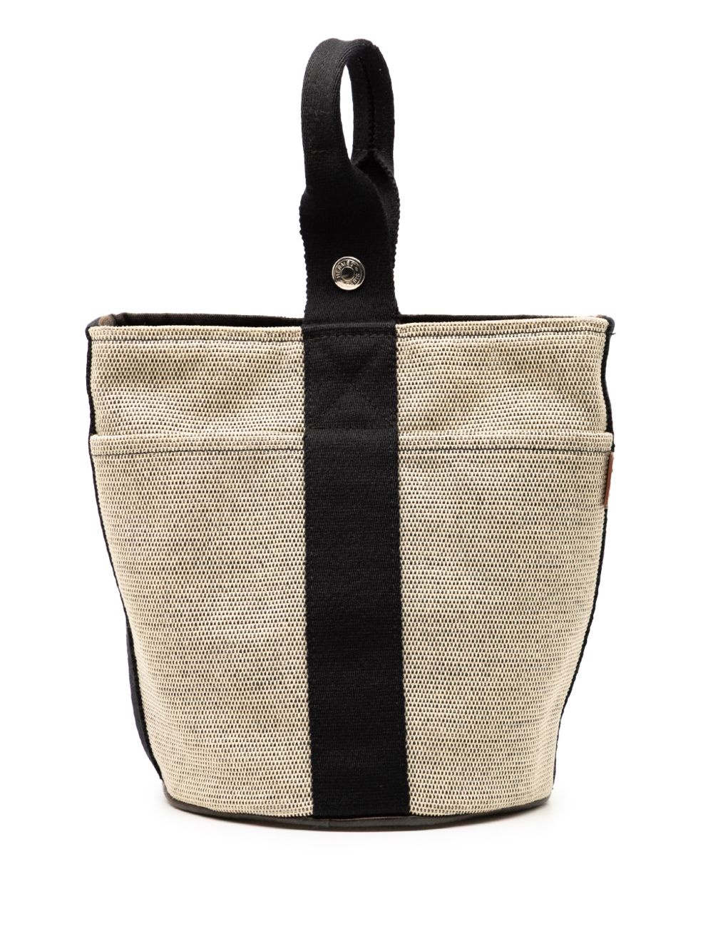 Hermes 1990-2010 Toile Saxo PM bucket bag