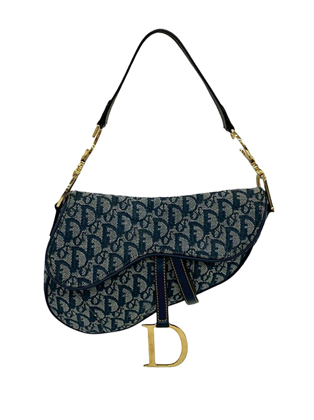 20th Century Diorissimo Canvas Saddle Bag shoulder bag